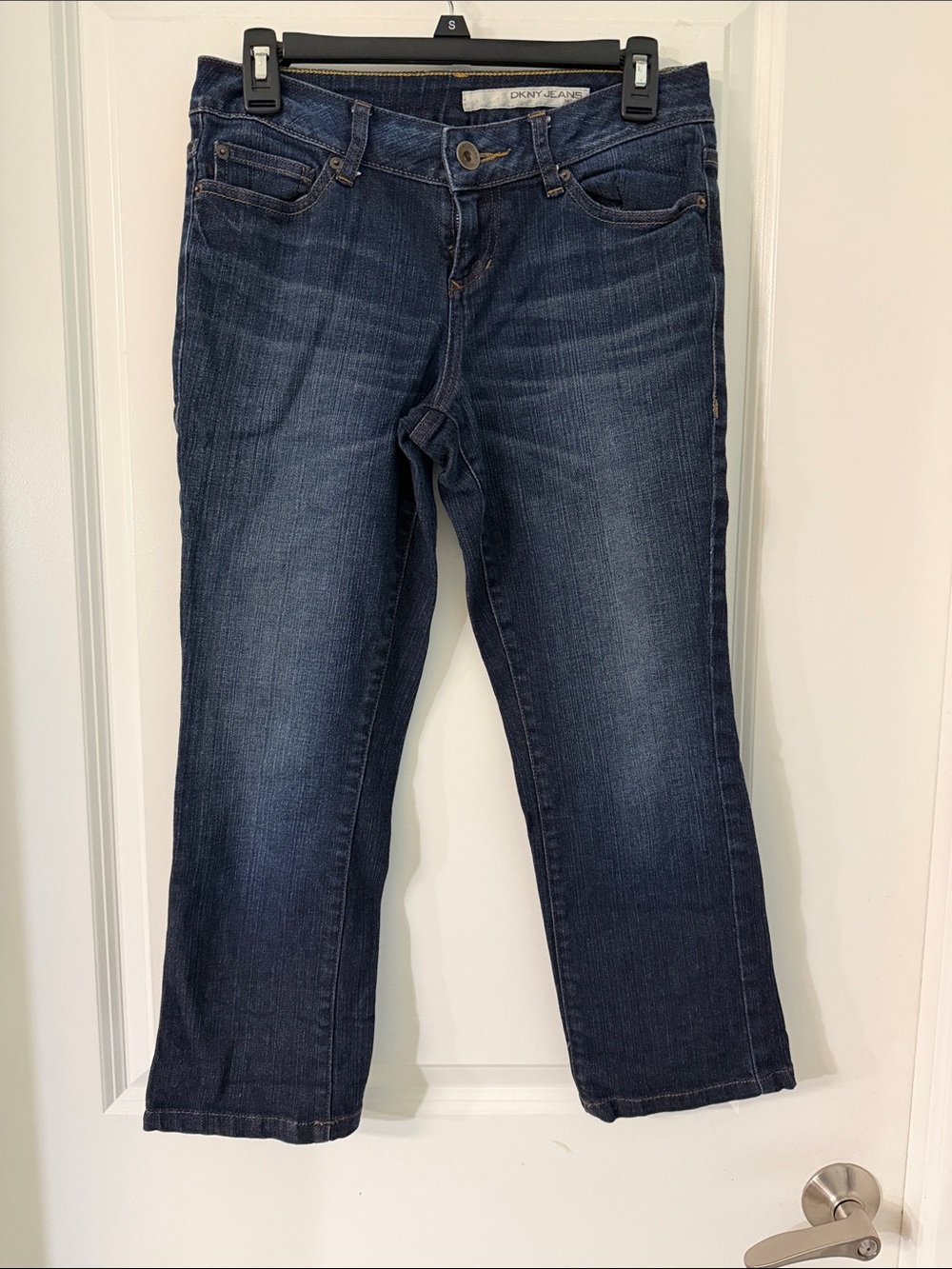 DKNY Dark Indigo Straight-Leg Jeans